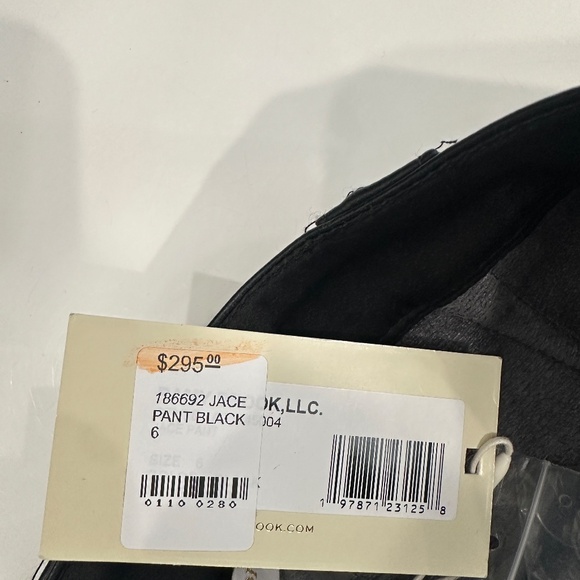 NWT $295 Ramy Brook Black Jace Faux Leather Pant Size 6 - Picture 11 of 12